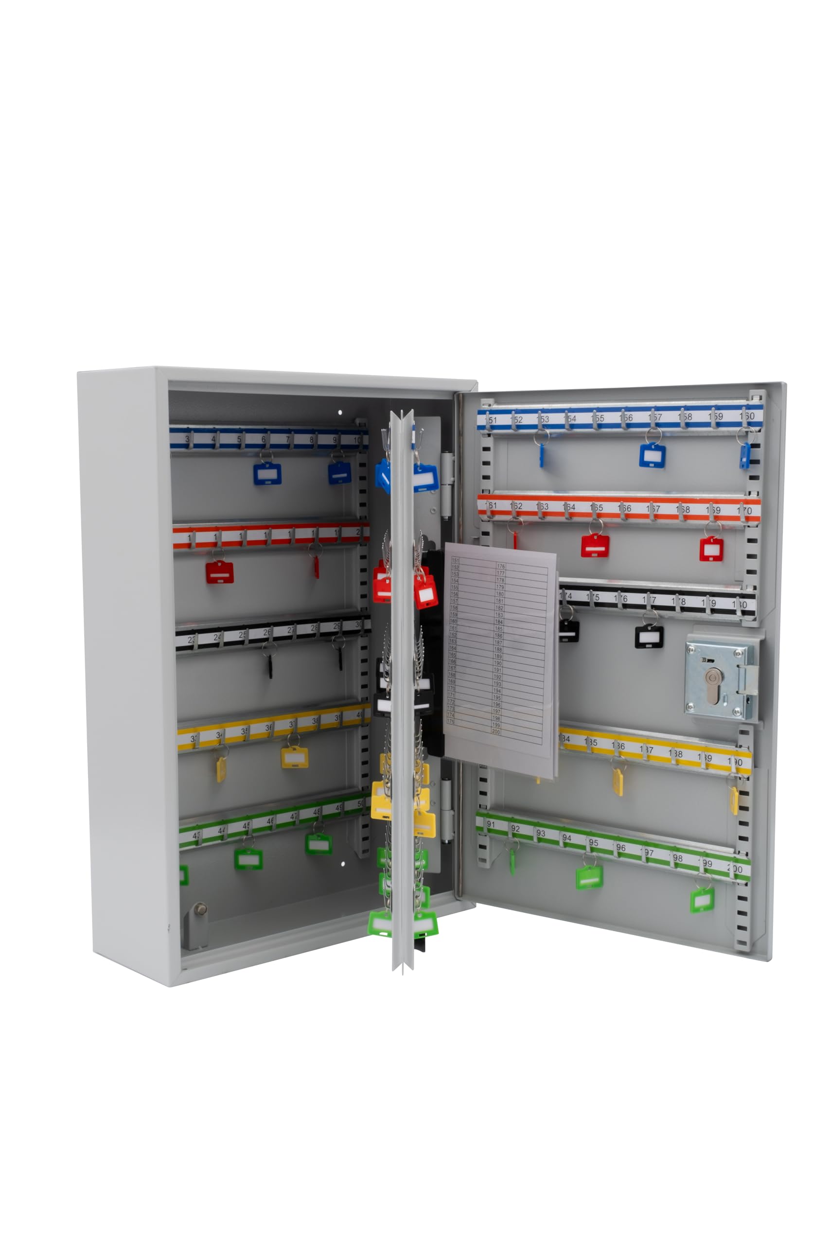 Burg-Wachter Euro Cylinder 200 Key Cabinet, Light Grey