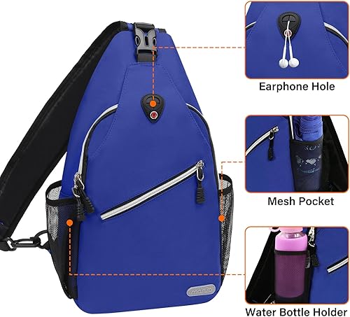 Miniatura 3 de Mosiso - Mochila bandolera multiusos, para viajes, senderismo, etc.