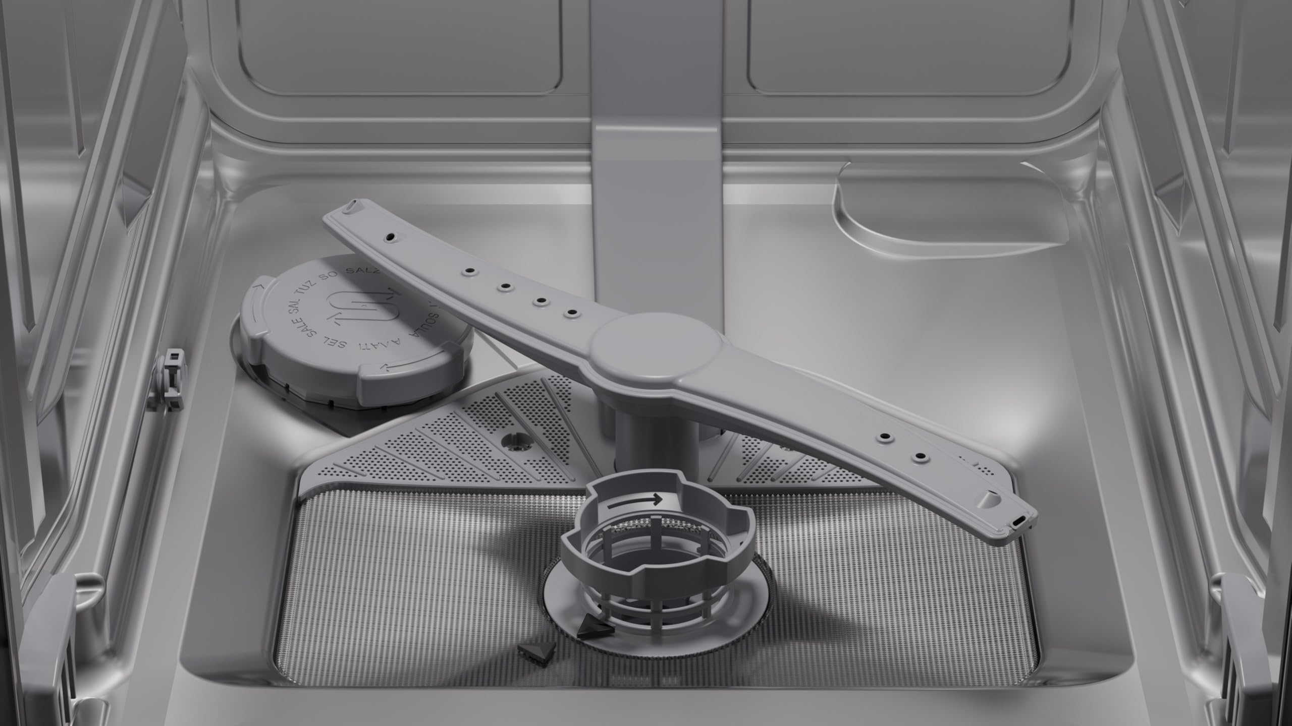Bosch SPV4EMX17E Serie 4, Lavastoviglie Smart da incasso a scomparsa totale, 10 coperti, Cestelli personalizzabili, Motore EcoSilence Drive, Indicazione di funzione a pavimento, 45 cm.