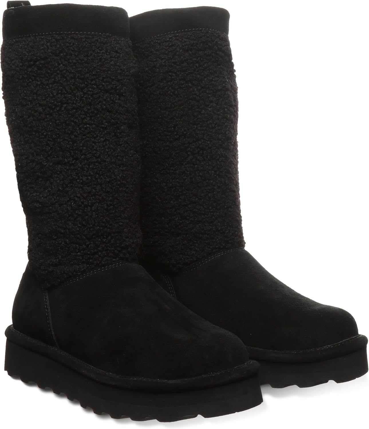 BEARPAW womens Snuggle Murphy Platform Lo Black