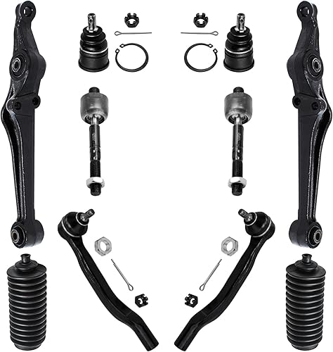 Miniatura 169 de Detroit Axle - Kit de suspensión frontal de 10 piezas para Chevy Trailblazer EXT GMC Envoy XL XUV Buick Rainier Isuzu Ascender Olds Bravada, brazos