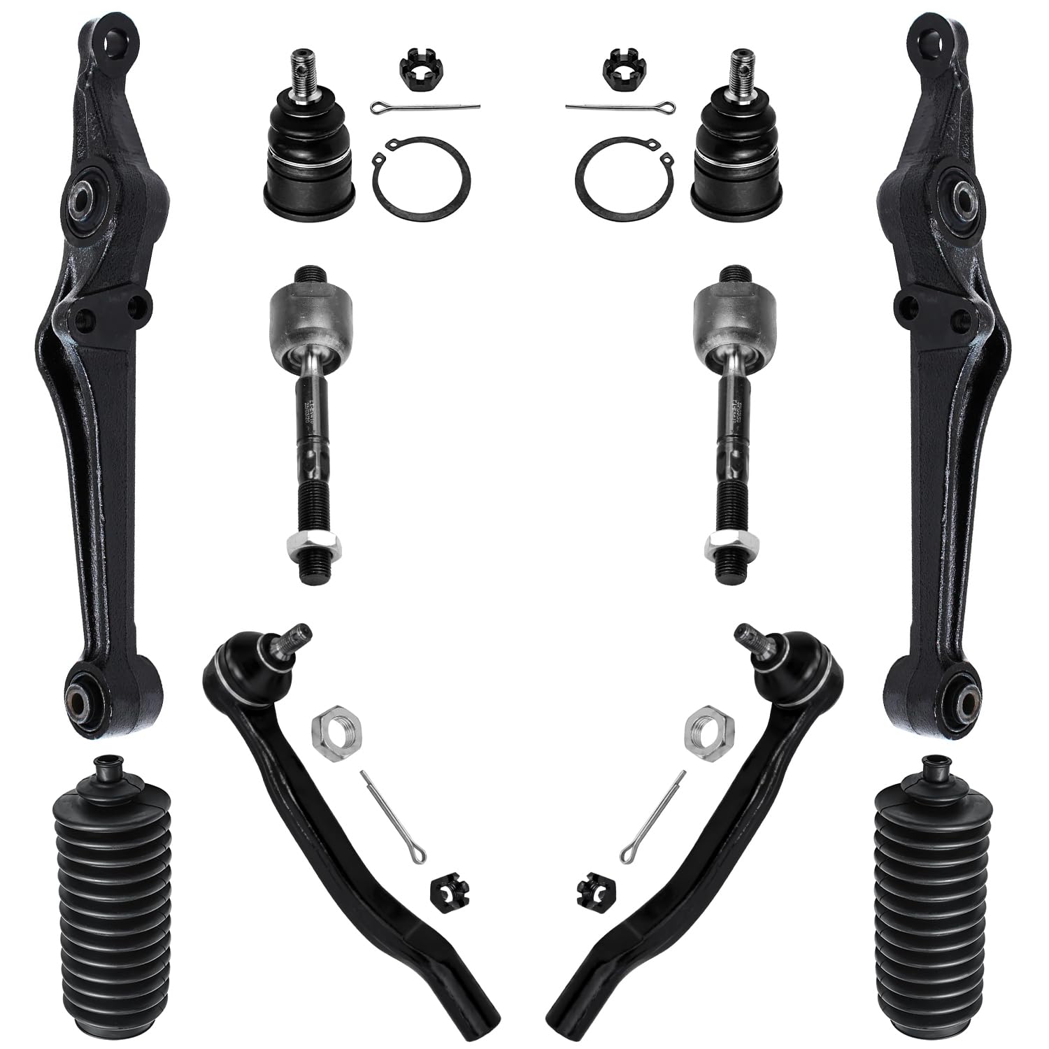 Detroit Axle - 10pc Front End Suspension Kit for Honda Accord Acura CL TL