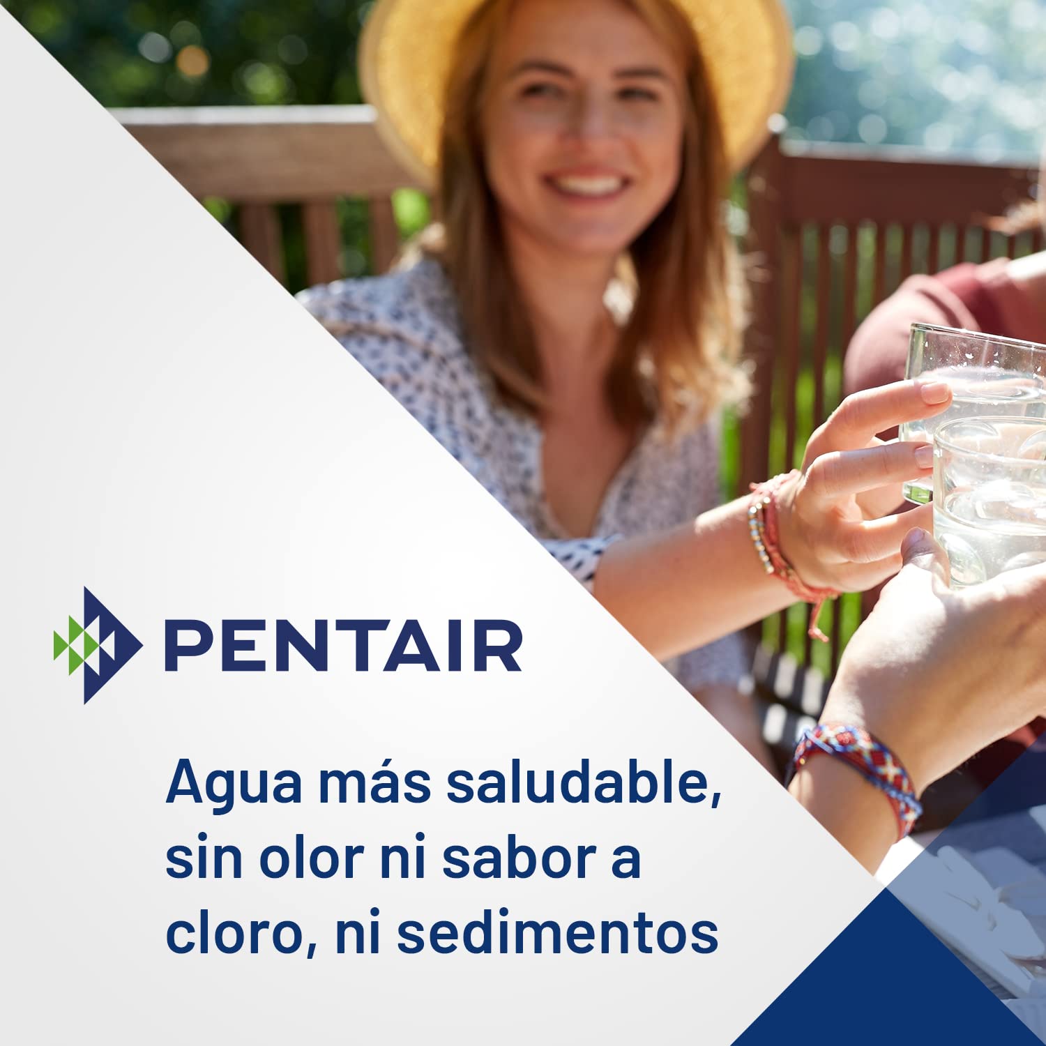 PENTAIR - Cartucho de carbón activo - Big Blue EPM-10BB - filtro agua potable - Reducción cloro - 9-3/4" x 4-5/8", 10 micras
