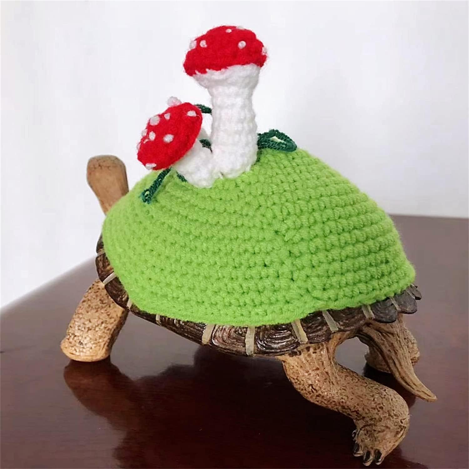 Sweater for Turtle - Small Animal Sweater Warm Winter Knitted Handmade Sweater Apparel Accessory Halloween Party Cosplay Costume Photo Shoot for Pet Tortoise Turtle (XXL,Mushroom)