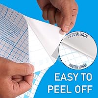 Vista 5 de Chell Rollo de papel de contacto transparente para libros, 17.5 pulgadas x 20 pies, protector de papel autoadhesivo transparente para libros