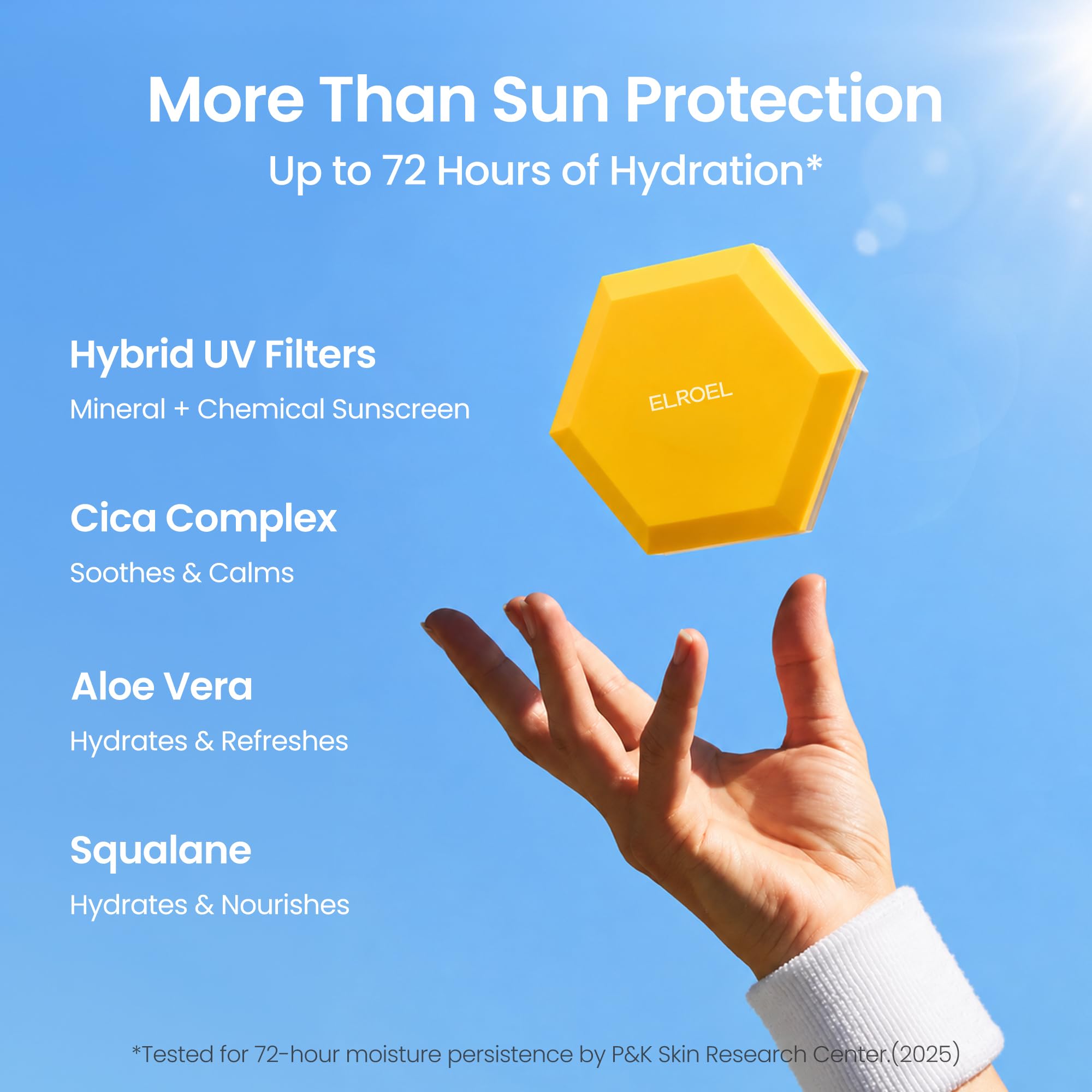 ELROEL Pang Pang Big Sun Cushion Plus - SPF 50 Face Sunscreen 0.88 oz