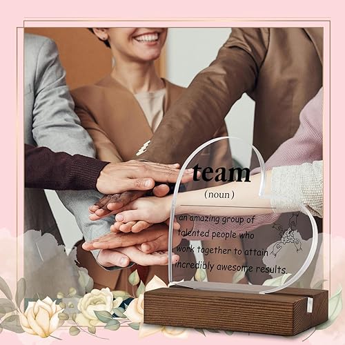 Miniatura 2 de Placa de equipo, letrero de definición de equipo, regalos de equipo para empleados, decoración de escritorio de equipo, decoración de oficina de