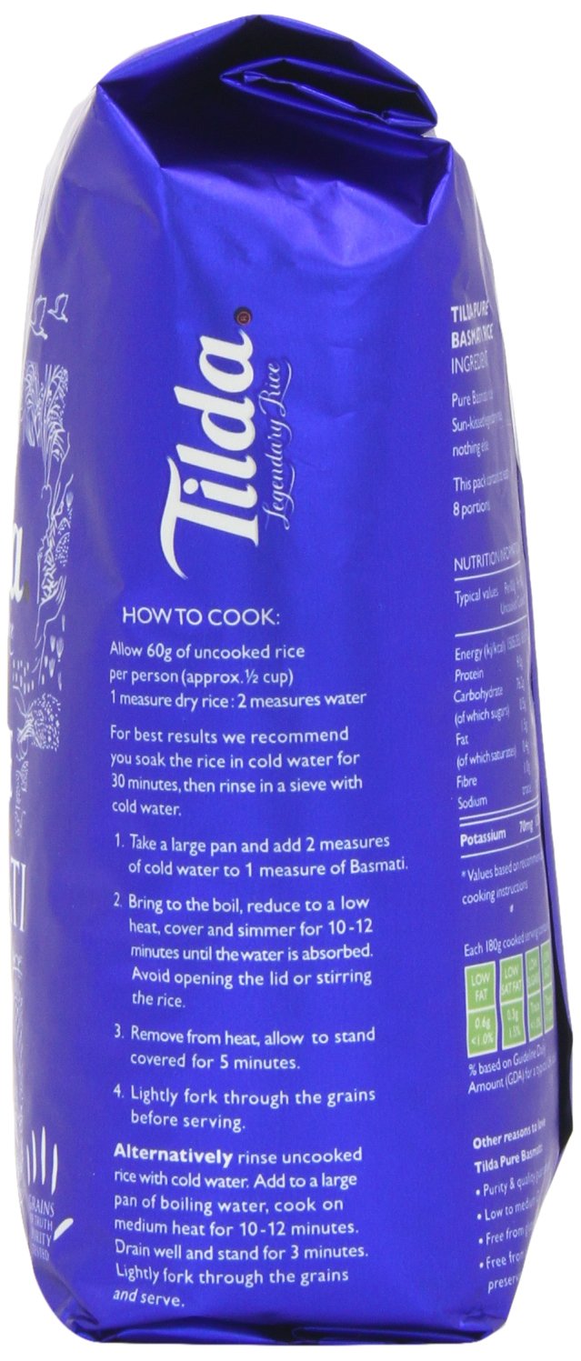 Tilda Pure Basmati Rice 500 g (Pack of 5)