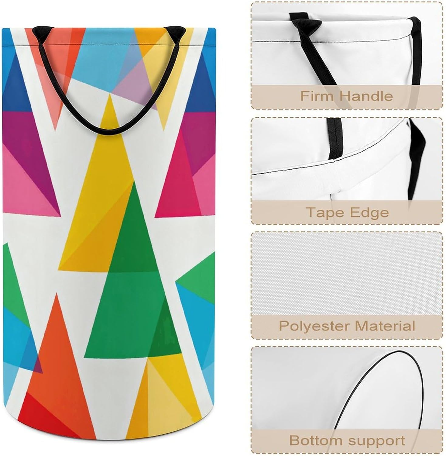 Dirty Clothes Basket Extra Large 110l Open Top Laundry Hamper With Portable Carry Handles, Foldable Waterproof Clothes Basket Spacious Laundry Bag For Bedroom Bathroom Laundry Room Dorm