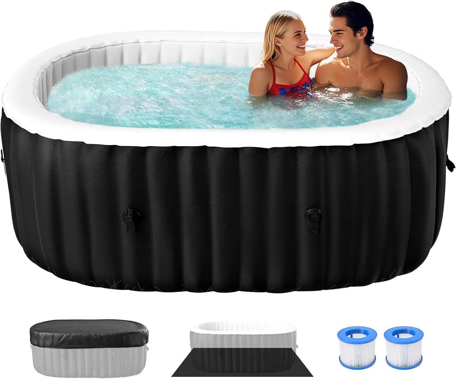 4-6 Person Polygon Inflatable Hot Tub