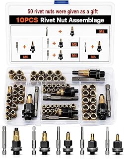 Carbon steel M3 to M8 rivet nut tool set