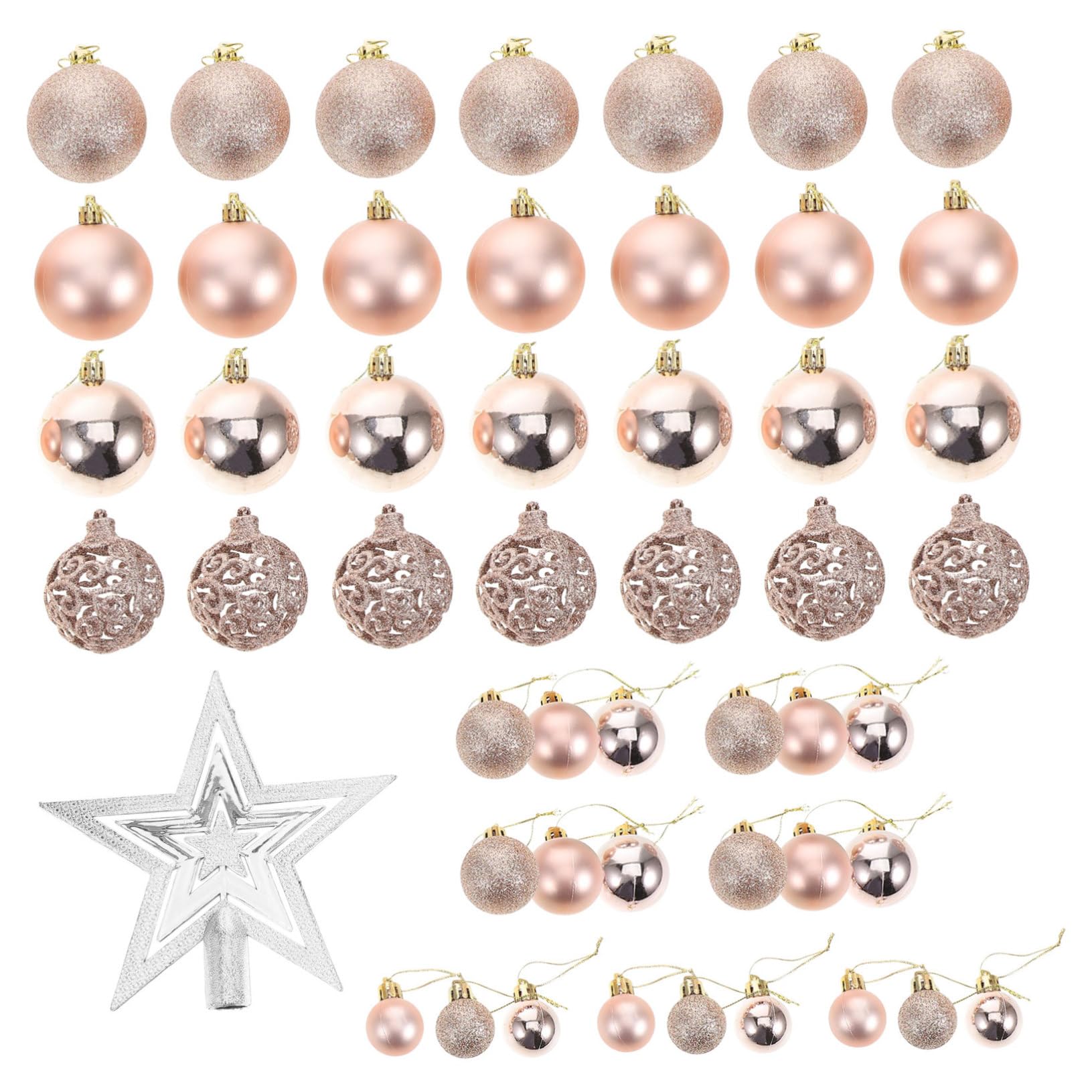 Boules de Noël assortiment 100 pièces SHINEOFI kit décoration sapin