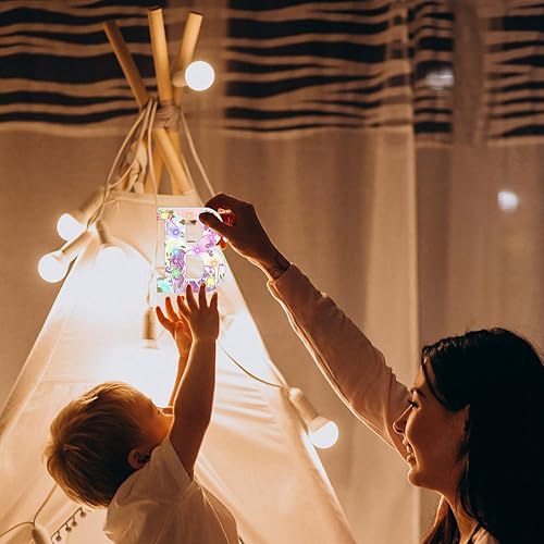 Miniatura 6 de Letras iluminadas, letras LED de marquesina con purpurina, 18 letras del alfabeto iluminadas con diamantes que cambian de color con control remoto