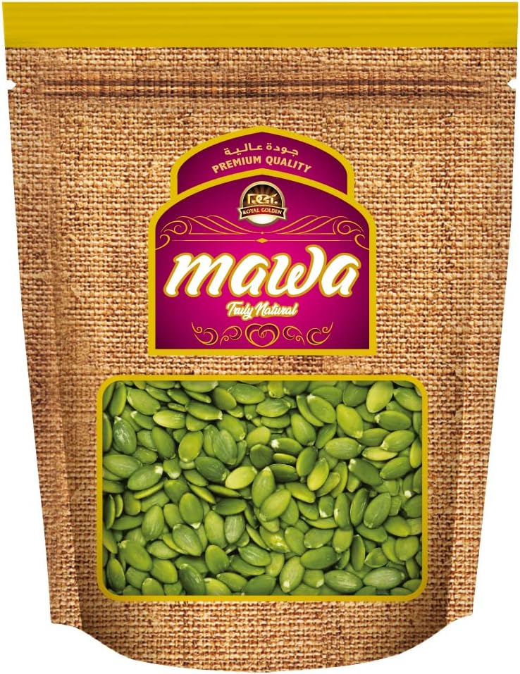 Mawa Raw Pumpkin Kernels 500g | Raw Kernels | No Preservatives | Keto & Paleo Friendly | Gluten Free | Use in Granola Salads Baked goods Energy balls Sauces and Smoothies | Resealable Pouch 500g