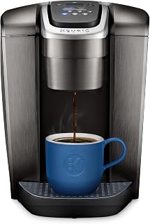 Keurig K-Elite Single Serve K-Cup Coffee Maker: Strength & Temp Control, Iced Brew, 4-12oz Sizes, Brushed Slate