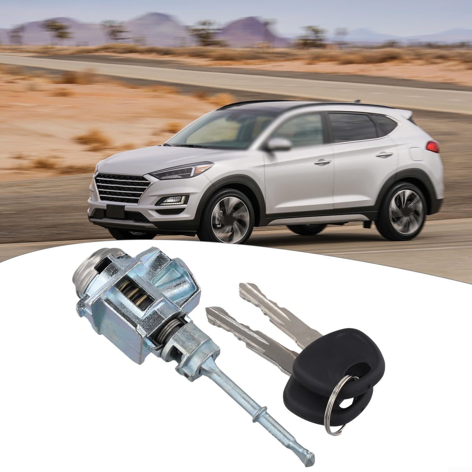 Juego de cilindros de llave y cerradura LH para modelos Tucson 2016-2021, repuesto OEM 81970-D3A00
