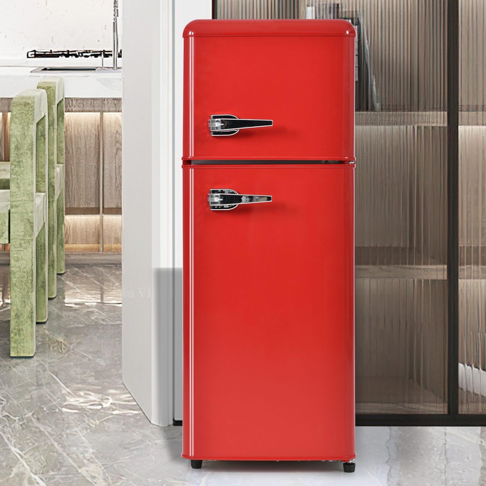 illuminazione led per refrigeratore sweiko red due porte 92 litri