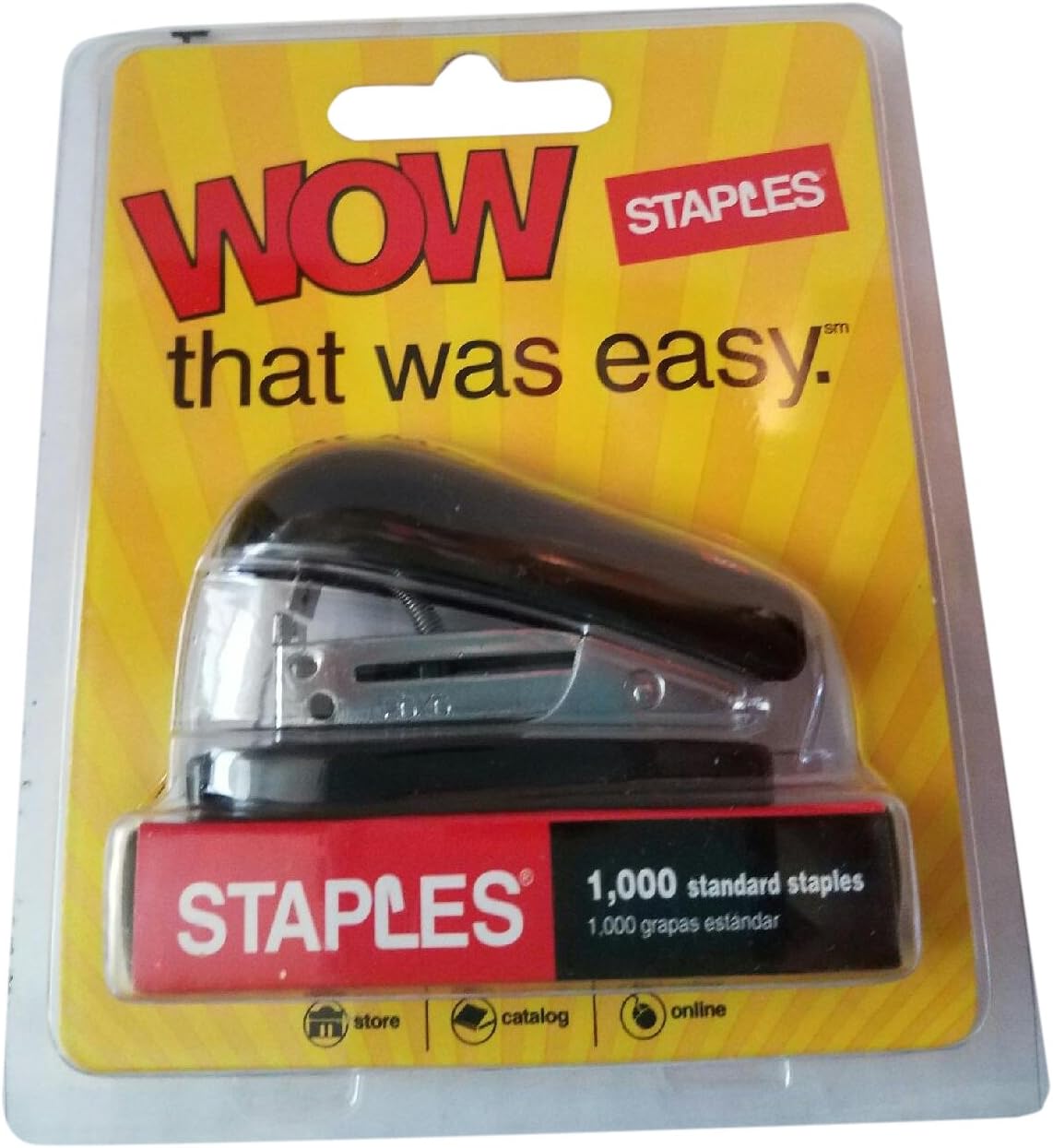 Staples Mini Stapler Variety of Colors, 1000