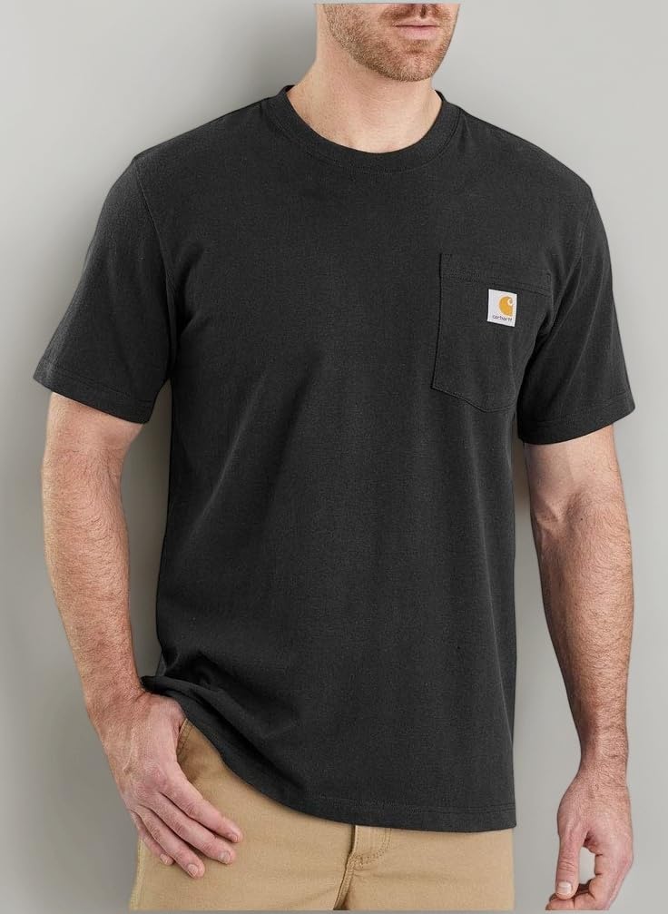 Carhartt Herren Relaxed Fit Heavyweight Short-Sleeve K87 Pocket T-Shirt T-Shirt (1er Pack)