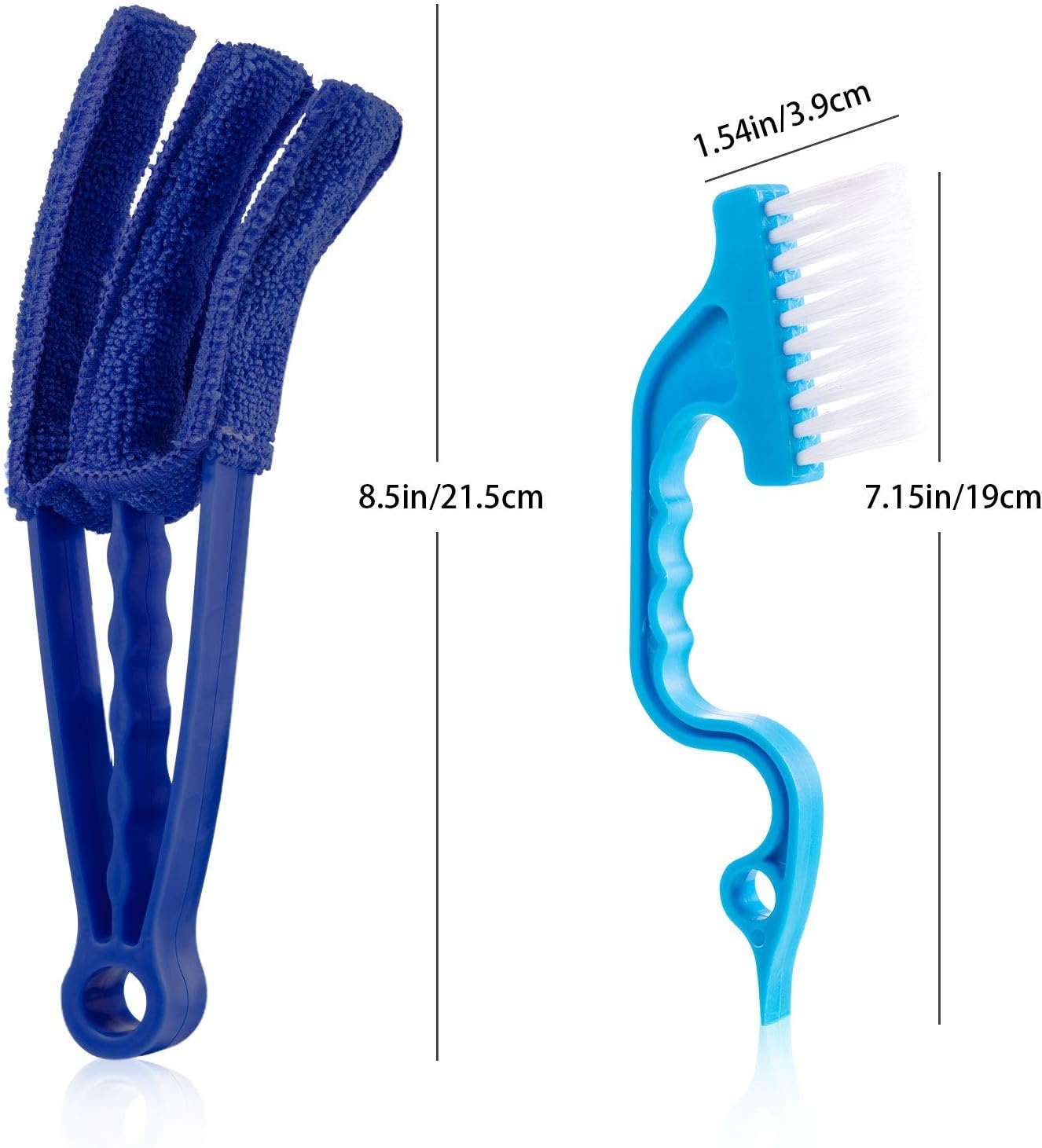 12 Pieces Window Blind Cleaner Tools, Blind Cleaner Duster Tool, Microfiber Blind Duster Window Brush with 6 Pieces Sleeves and Groove Window Track Tool for Shutters
