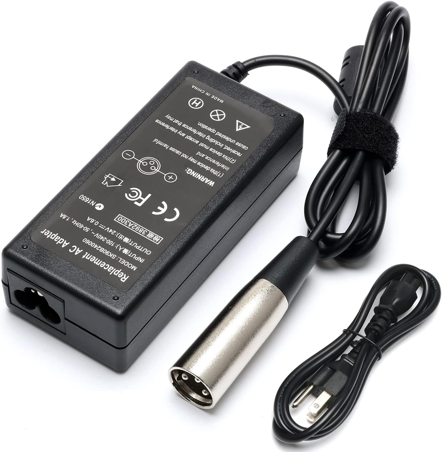 New Upgrade Scooter Dirt Bike Charger for Razor SX500 MX500 MX650 Mcgrath RSF650,Crazy-Carts XL, Dirt Quad 500 ATV DXT Electric Drift Trike Scooter Battery Charger with 24V 3-Pin Male XLR Power Supply