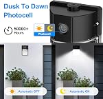 30W Mini LED Kit mural léger avec Dusk à Dawn Photocell, 3000K Pack mural léger conduit extérieur, AC120V 3600LM Éclairage extérieur commercial étanche pour garage, entrepôt, jardin, paquet de 2