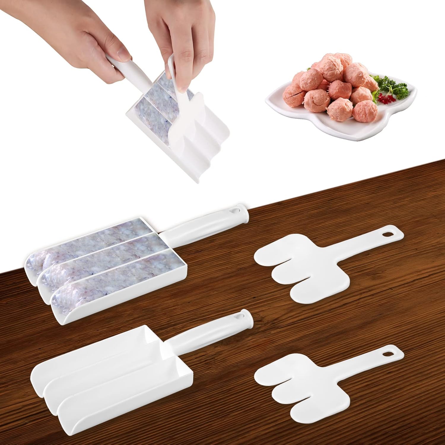 Triple Meatball Maker, 2 Sets Meatball Maker Plastic Non