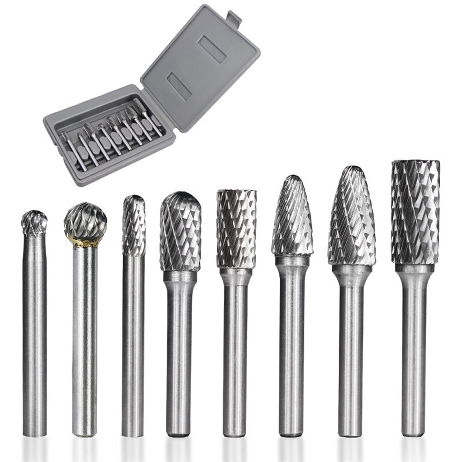 6 mm-12 mm wiertła z węglika spiekanego do grawerowania 6 mm obrotowy pilnik do metalu narzędzia ręcznego 8 szt./zestaw