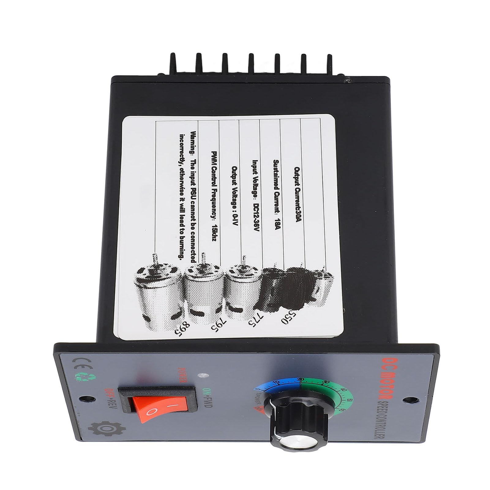 Controlador de velocidad de motor para evitar sobrecalentamientos en sistemas de 12V a 36V