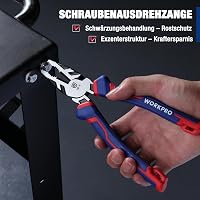 WORKPRO Kombinált Fogó 200mm - Multifunkciós Univerzális Szerszám Csavarkiszedővel és Kábelvágóval, Cr-V Acél, Otthoni és Műhelymunkákhoz 5