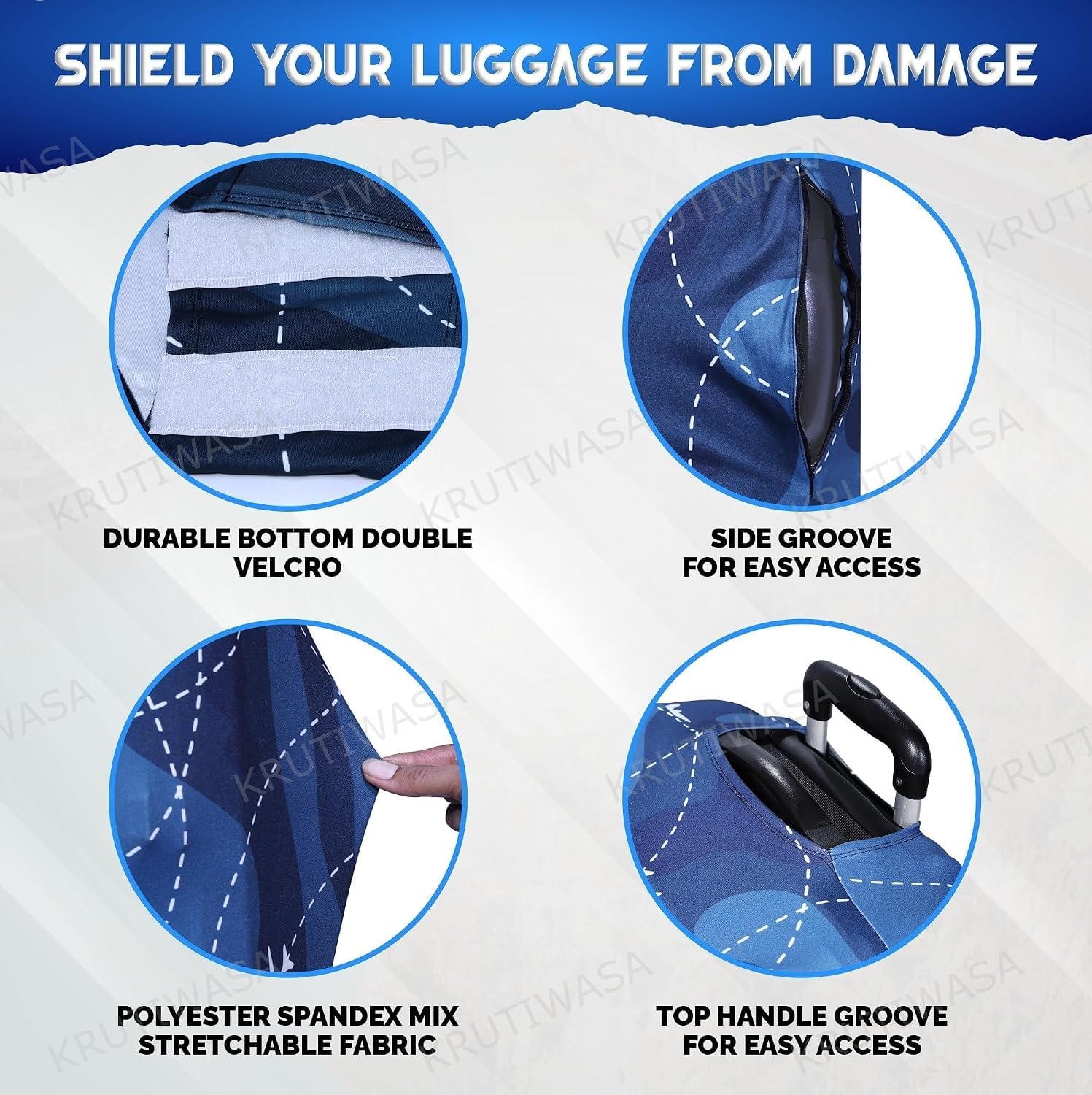 Protective Luggage Cover - Stylish Travel Protection -4