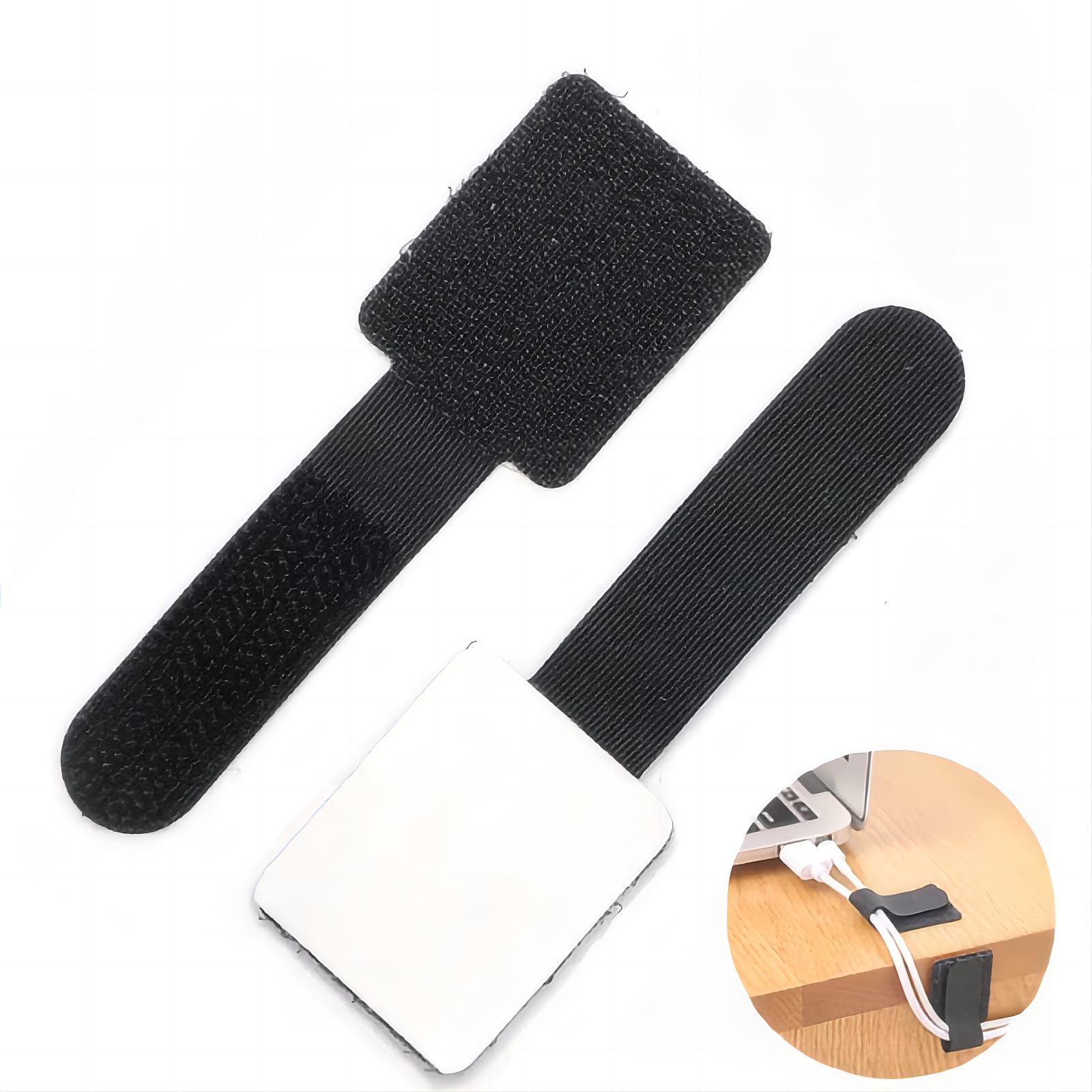 Sunkizzrs® Nylon Cable Holder Straps (50 Pcs) Multipurpose Adjustable Cable Management Tie/Self-Adhesive Hook and Loop Wire Organiser Straps/Cord Routing Tie/Wire Management Straps (凸Style) (Black) (B0CWLPM8GM) Amazon Price History, Amazon Price Tracker