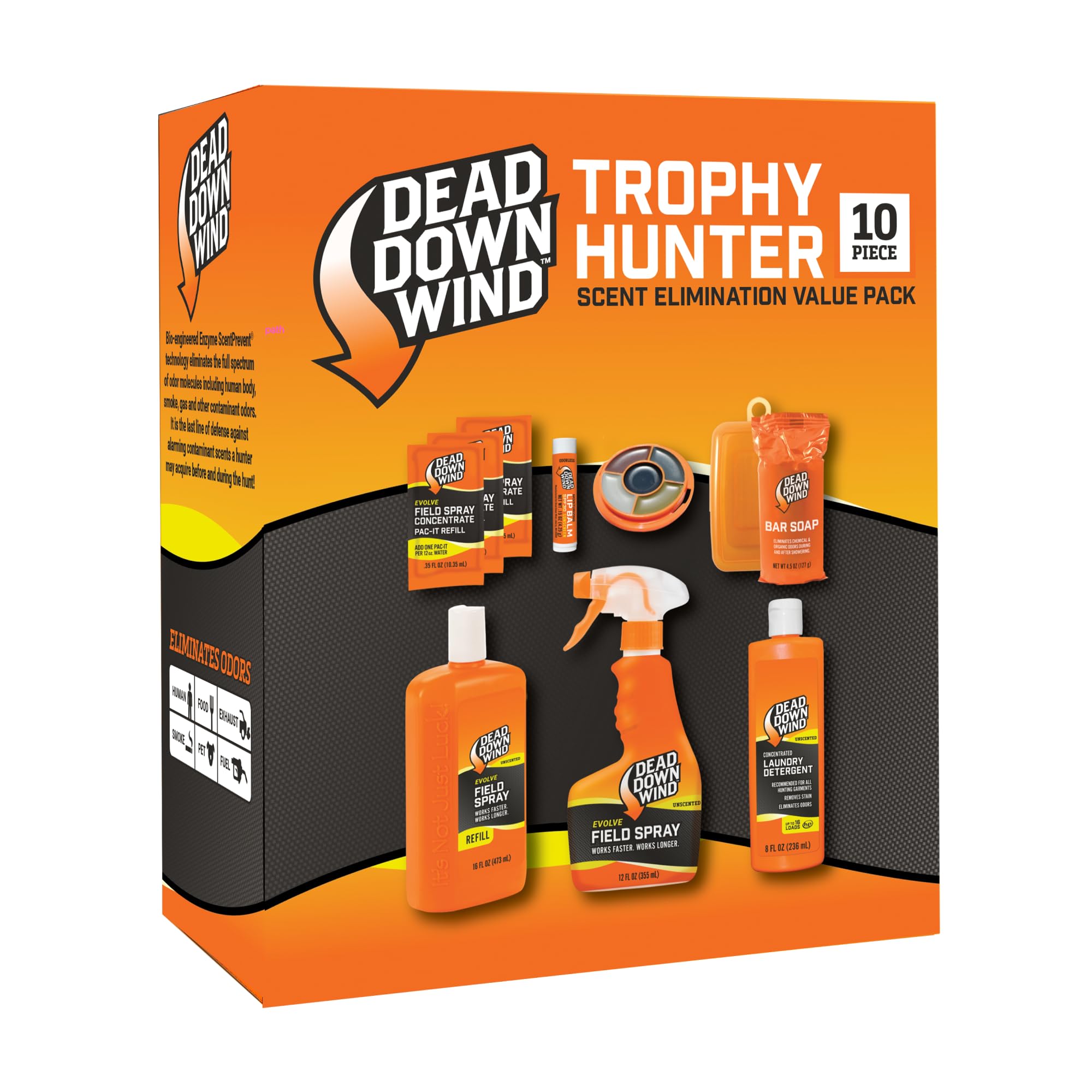 DEAD DOWN WINDTrophy Hunter Scent Eliminator, 10 Piece Kit