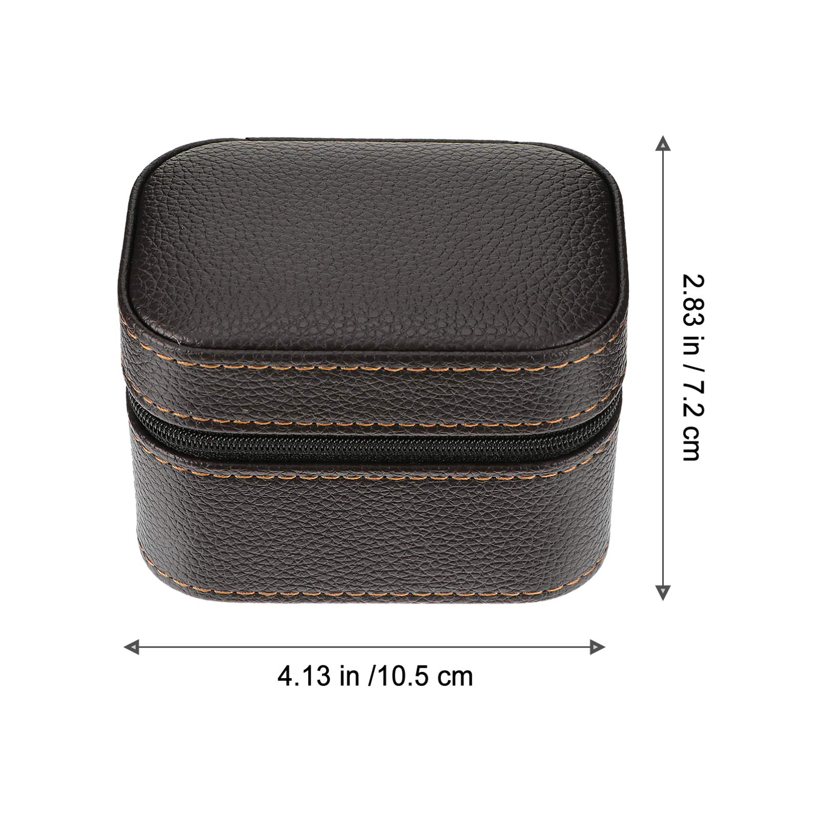 Hemobllo 1pezzi Scatola Per Orologi in Pelle Portatile Organizzatore Per Collezione Di Orologi Custodia Per Da Viaggio Cerniera