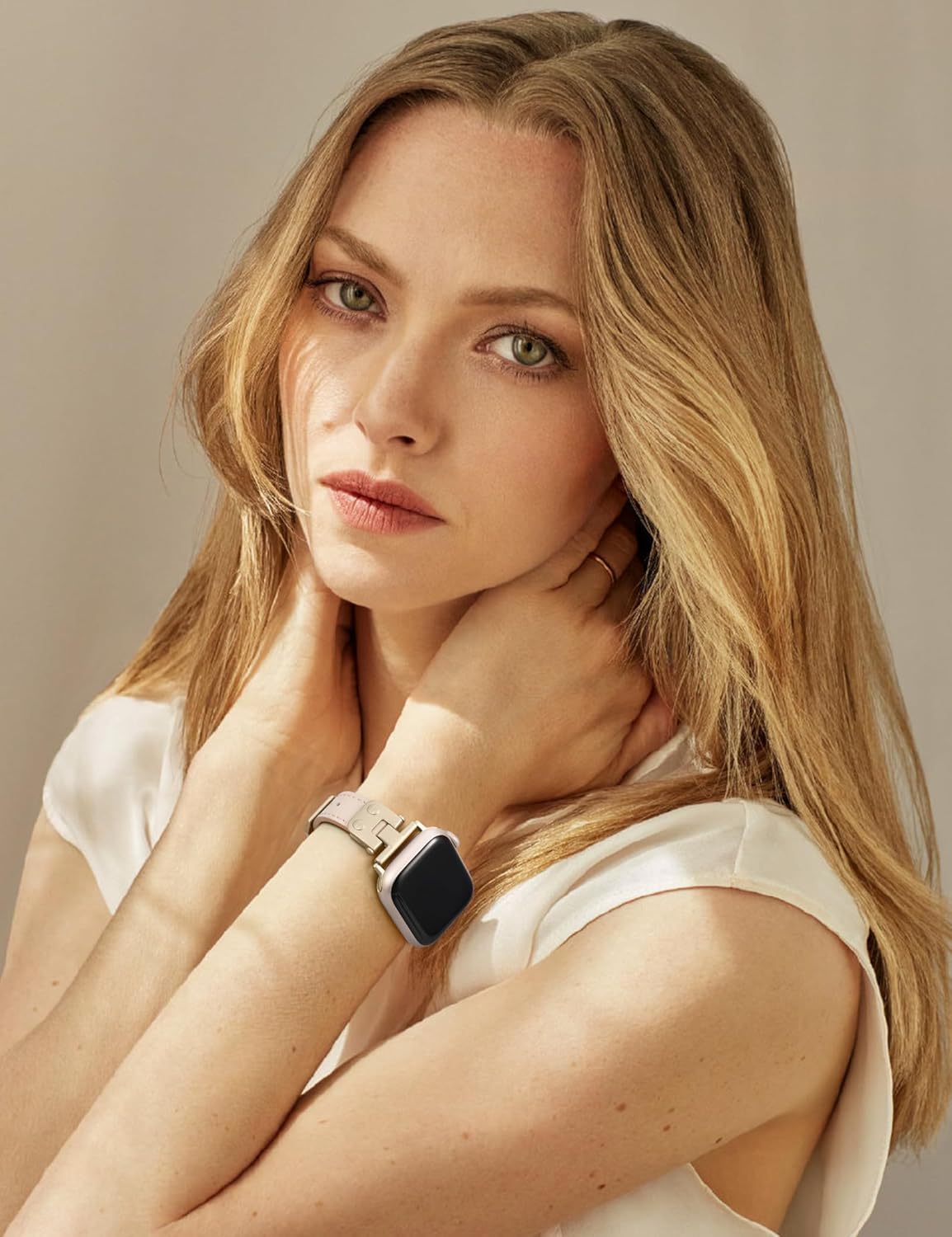 Minyee Slim Leather Band Compatible with Apple Watch Bands 38/40/41/42/44/45/46/49mm Women, Dressy Thin Soft Leather Strap with Tapered Metal Buckle for iWatch Series 11 10 9 8 7 6 5 4 SE/Ultra 3 2 1 - Image 6