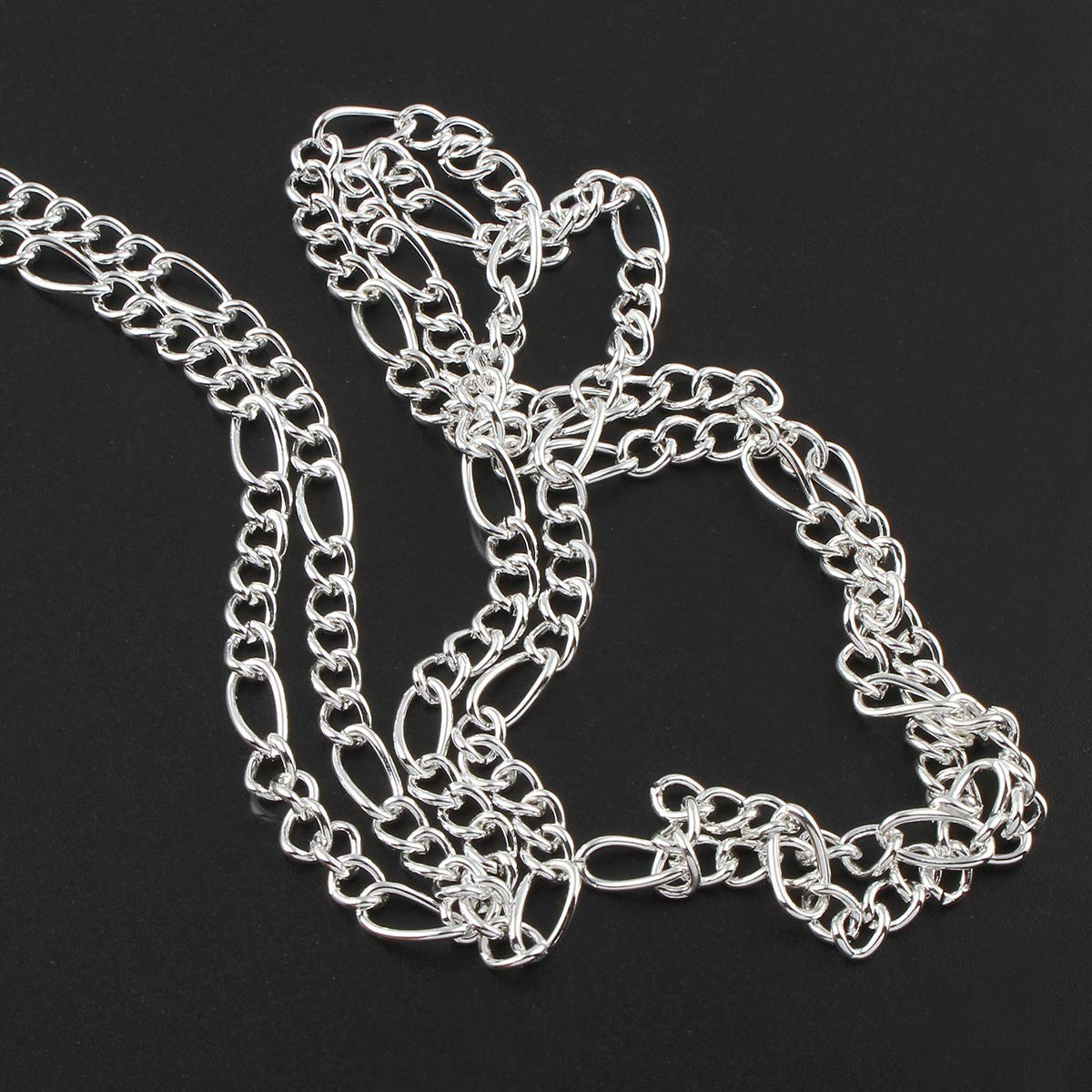 Catena A Maglie Perlin 3 Metri - Argento, 4mm, Per Gioielli Fai Da Te, Collane E Bracciali