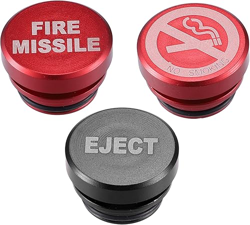 A ABSOPRO Tapa de enchufe para encendedor de cigarrillos, a prueba de polvo, para automóvil, camión, SUV, con accesorios de 12 voltios, color rojo y