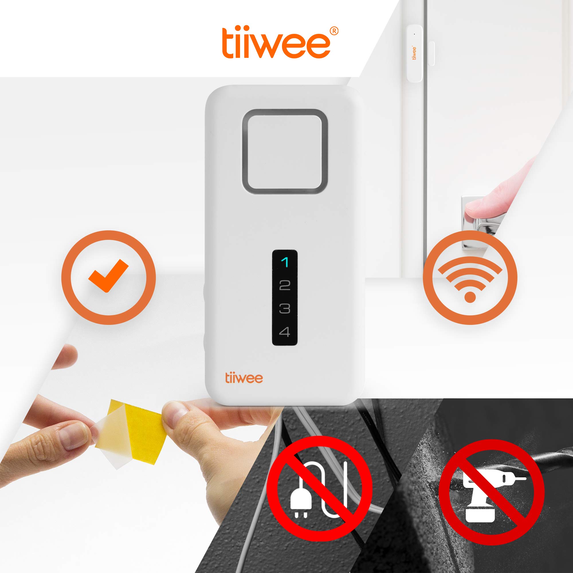 tiiwe Sirène d'Alarme Tiiwee X1 - Étendre Systèmes d'Alarme X1