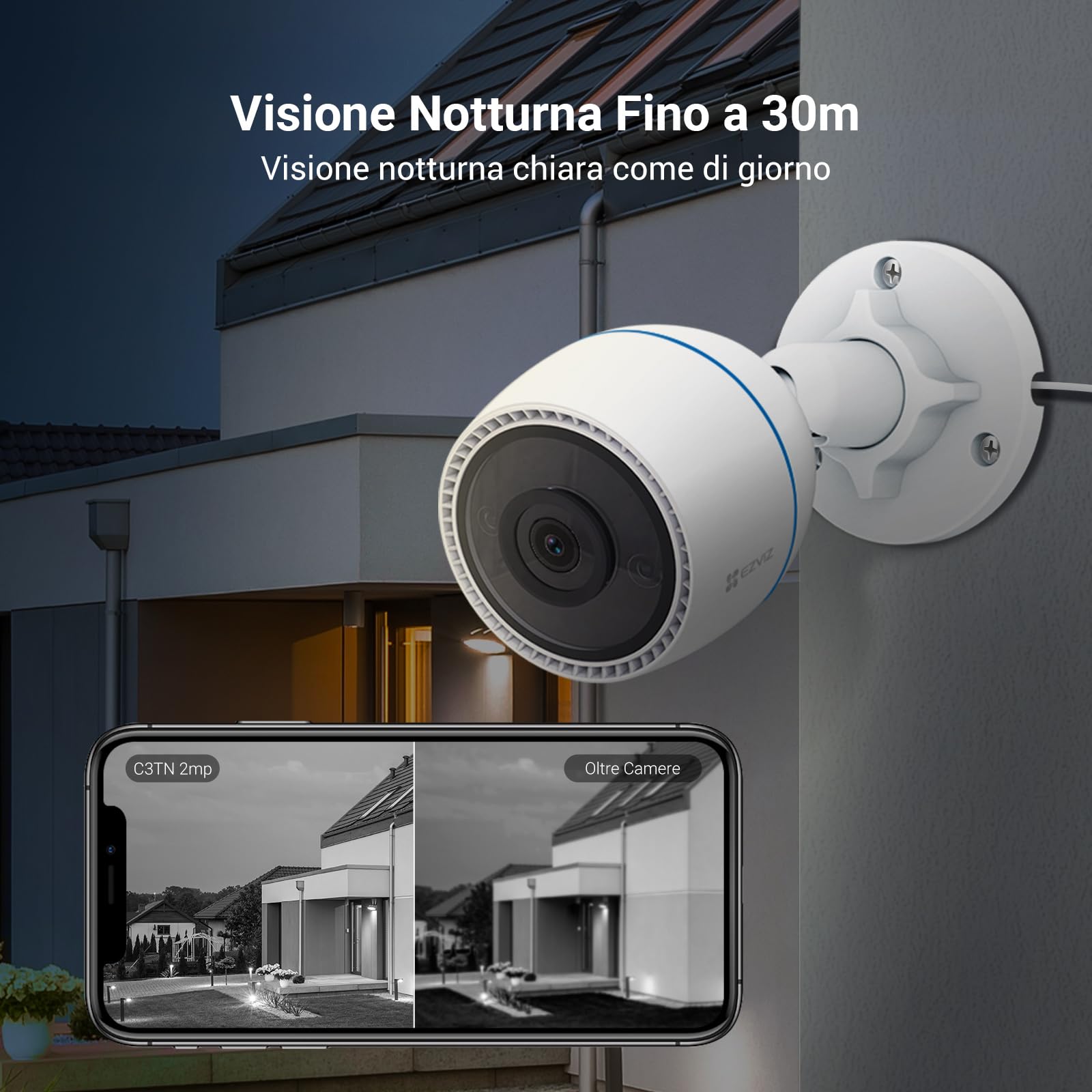 EZVIZ Telecamera di tracciamento automatico per esterni, 2K