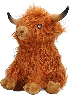 Simulação Highland Cow Plush Lifelike Cute Soft Stuffed Animal Doll For Gifts Decoration 9.1In Stuffed Animals Teddy Bears Cow Stuffed Animals