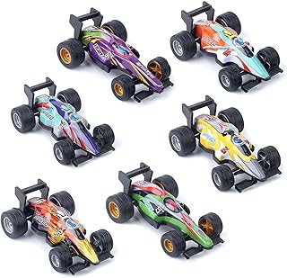 Coffret Petite Voiture, Mini Pull Back Racing, Jouets de Course à Tirer, Mini Coloré Cars pour Enfants Garçons et Filles Anniversaire Fête Cadeaux Prix (6)