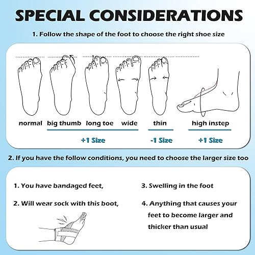 Miniatura 4 de Honarry Air Walker - Botas de fractura para esguince de tobillo, pie roto M