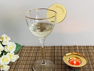 Personalized Cocktail Wine Charms Glass Charm Engraved Names Place Settings Place Cards Custom Signs Wedding Birthday Party Favor Bar Decorations Table Names Baby Shower Decor Event Drink Marker Tags