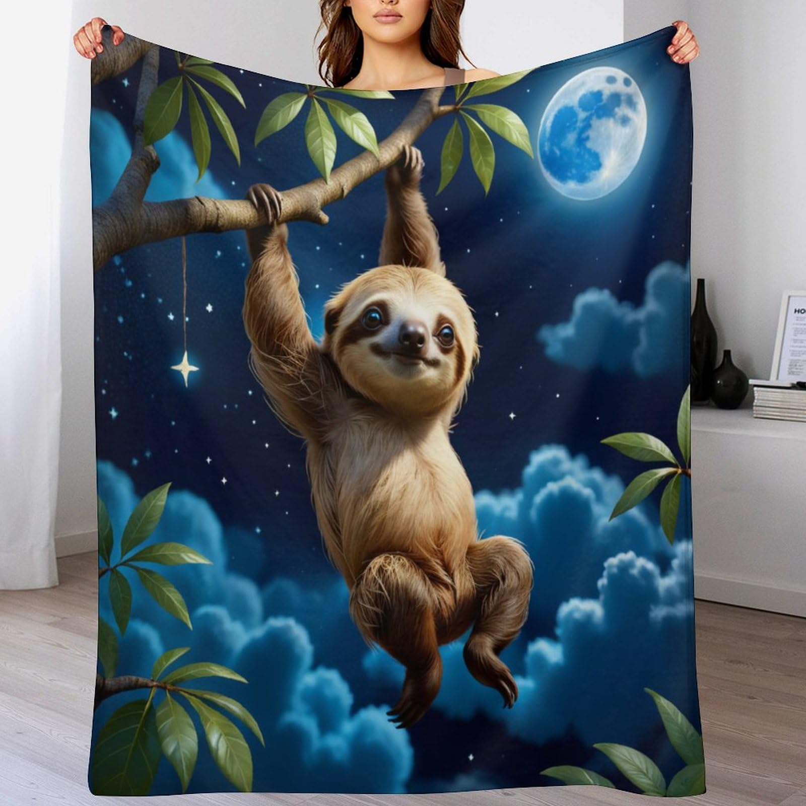 Manta perezosa suave para cama de franela transpirable 140 x 180 cm