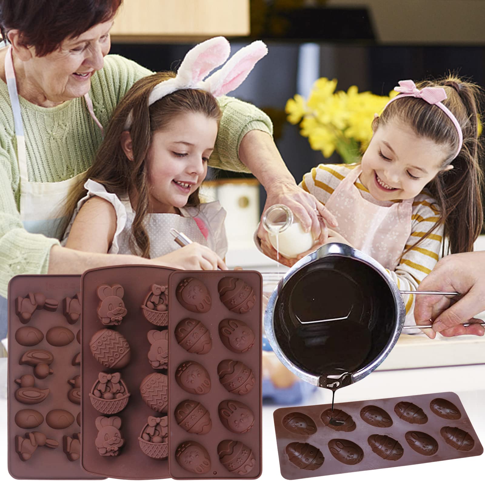 KLYNGTSK Oules à Chocolat En Silicone 25 Cavités Oules Silicone Noël