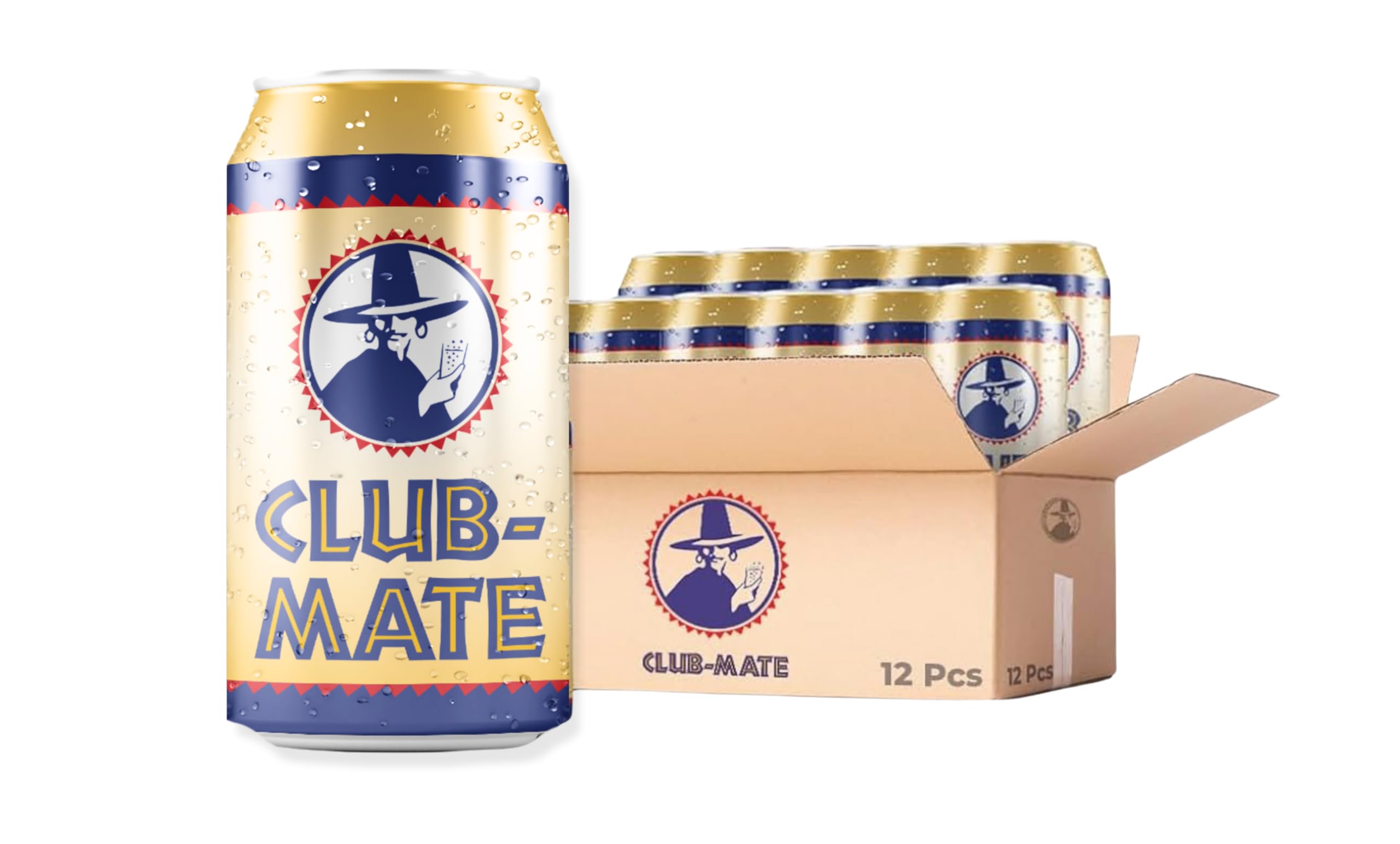 Club-Mate Sparkling Yerba Mate Tea | Berlin’s Famous Soft Drink | 66mg Natural Caffeine, Low Sugar, All Natural Flavors | Energy Drink Alternative |
