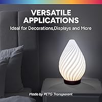 Vista 5 de Filamento de impresora 3D Overture PETG de 0.069 pulgadas con superficie de construcción 3D, bobina de 2.2 libras, precisión dimensional +/- 0.002