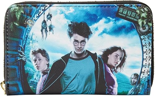 Loungefly Cartera de cuero vegano con póster de Harry Potter y el prisionero de Azkaban, Multi, Cartera