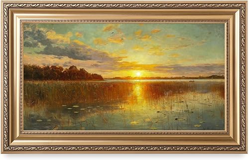 Decorarts - Paisajes del mundo, ultraamplios, lienzo enmarcado