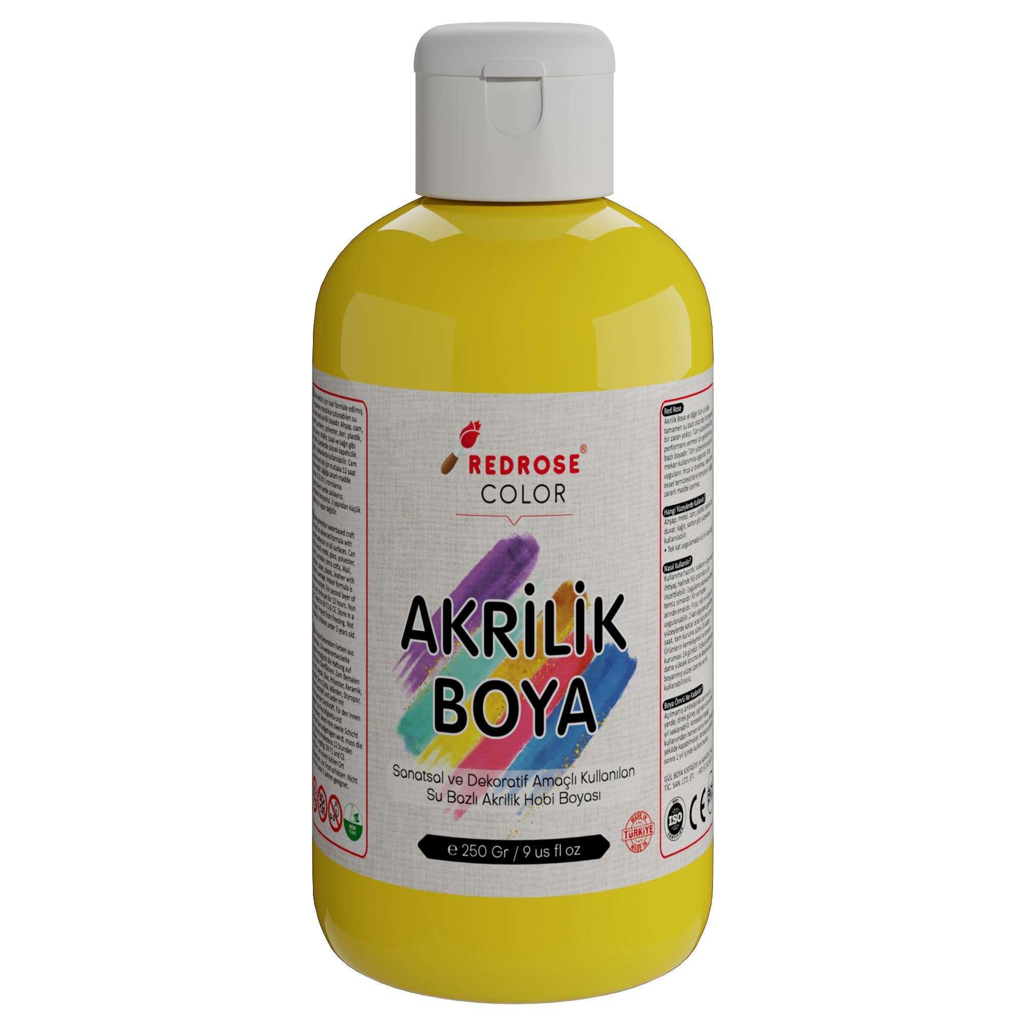 Sarı Akrilik Boya 250gr